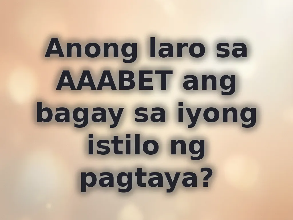 Gabay sa pagpili ng tamang slot games
