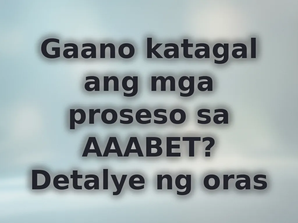Detalye ng oras ng proseso